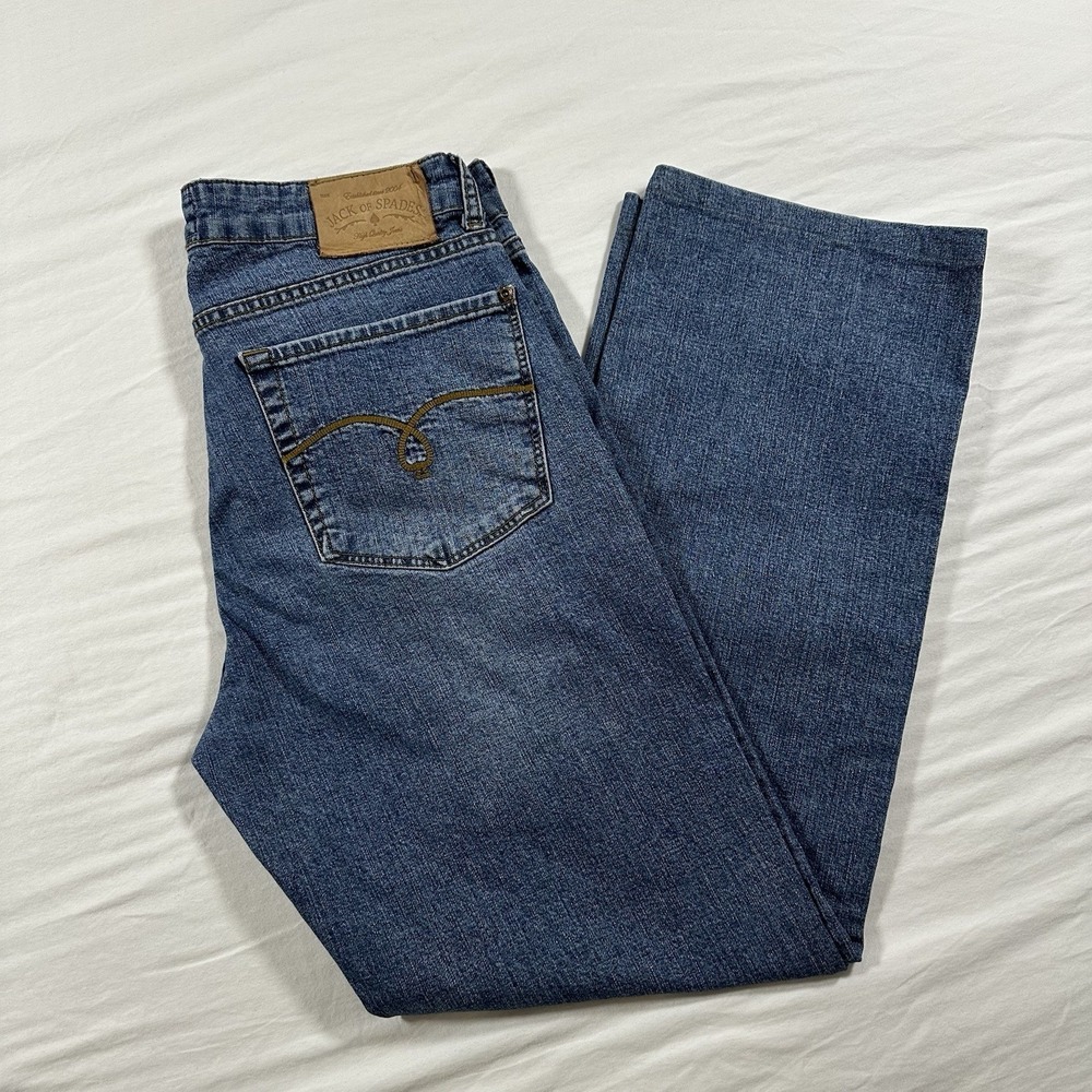 Jack Of Spades High Roller Stretch Fit Straight‎ Leg Jeans Mens Size 32x30